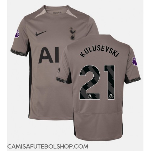 Camisa de time de futebol Tottenham Hotspur Dejan Kulusevski #21 Replicas 3º Equipamento 2023-24 Manga Curta